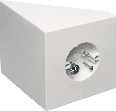 4 90 degree surface mount angled electrical box|Arlington FB450 Sloped Ceiling Mounting Box for Fan .